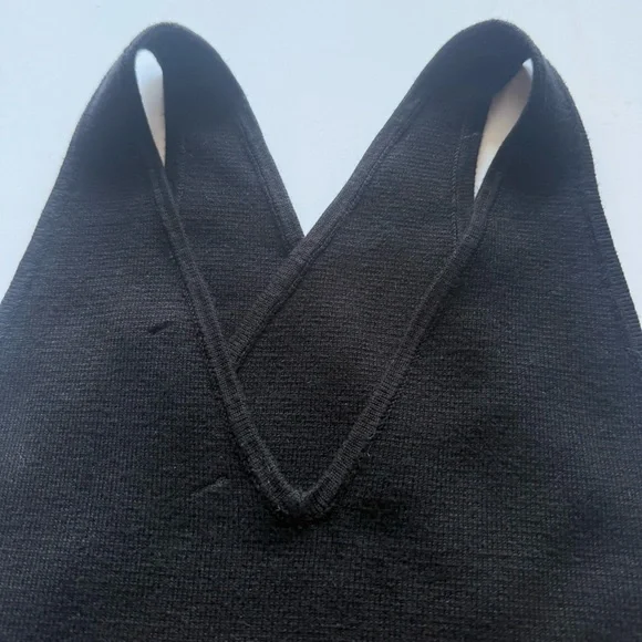 Abercrombie & Fitch Black Wrap Front Knit Sleeveless Top Size Small - Picture 7 of 10